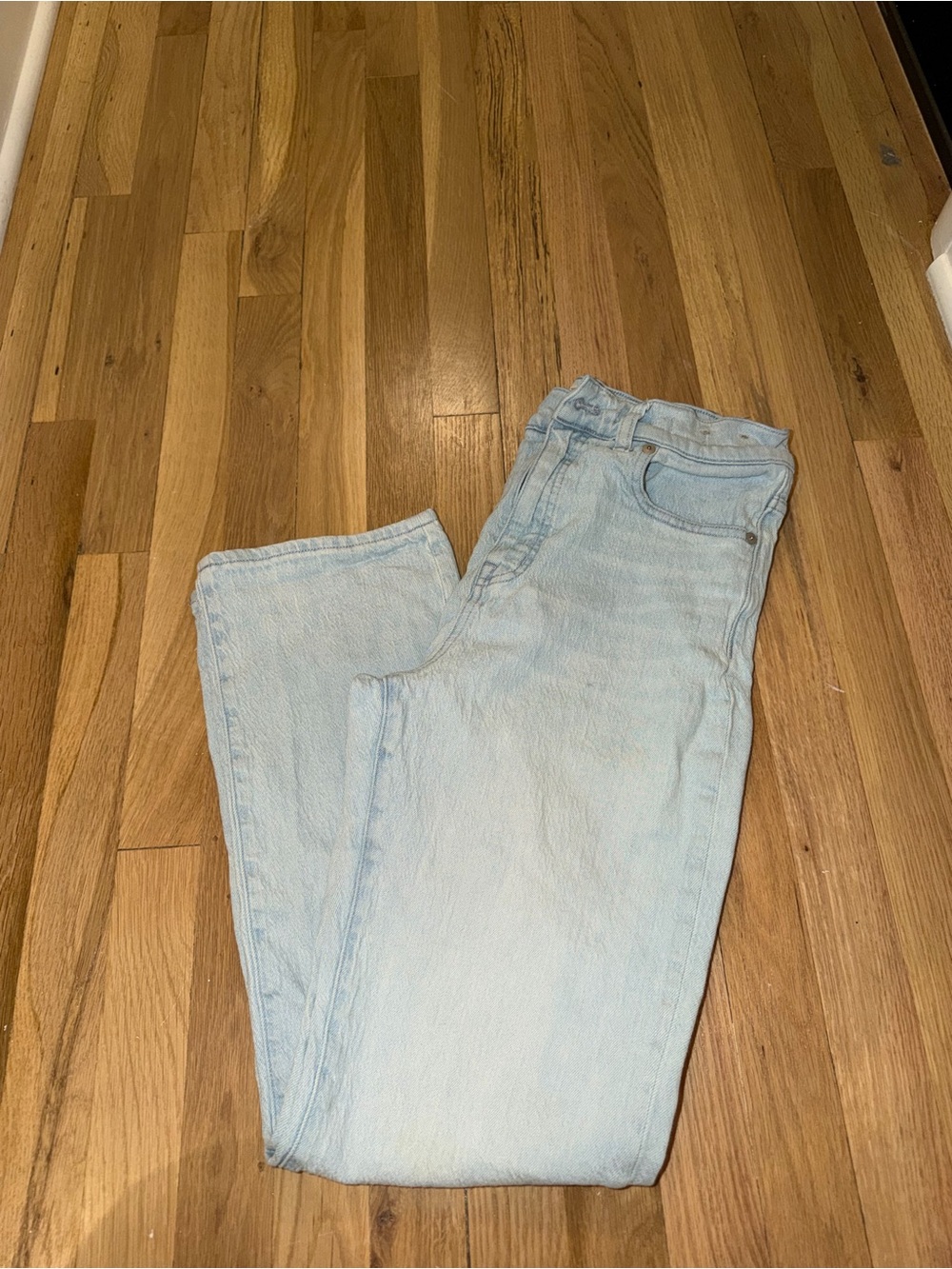 Madewell Pale Blue Bootcut Jeans